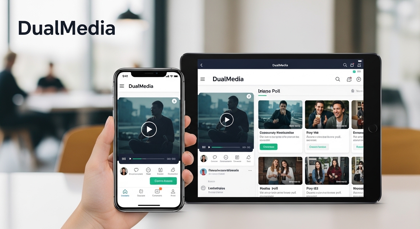 Application mobile dualmedia