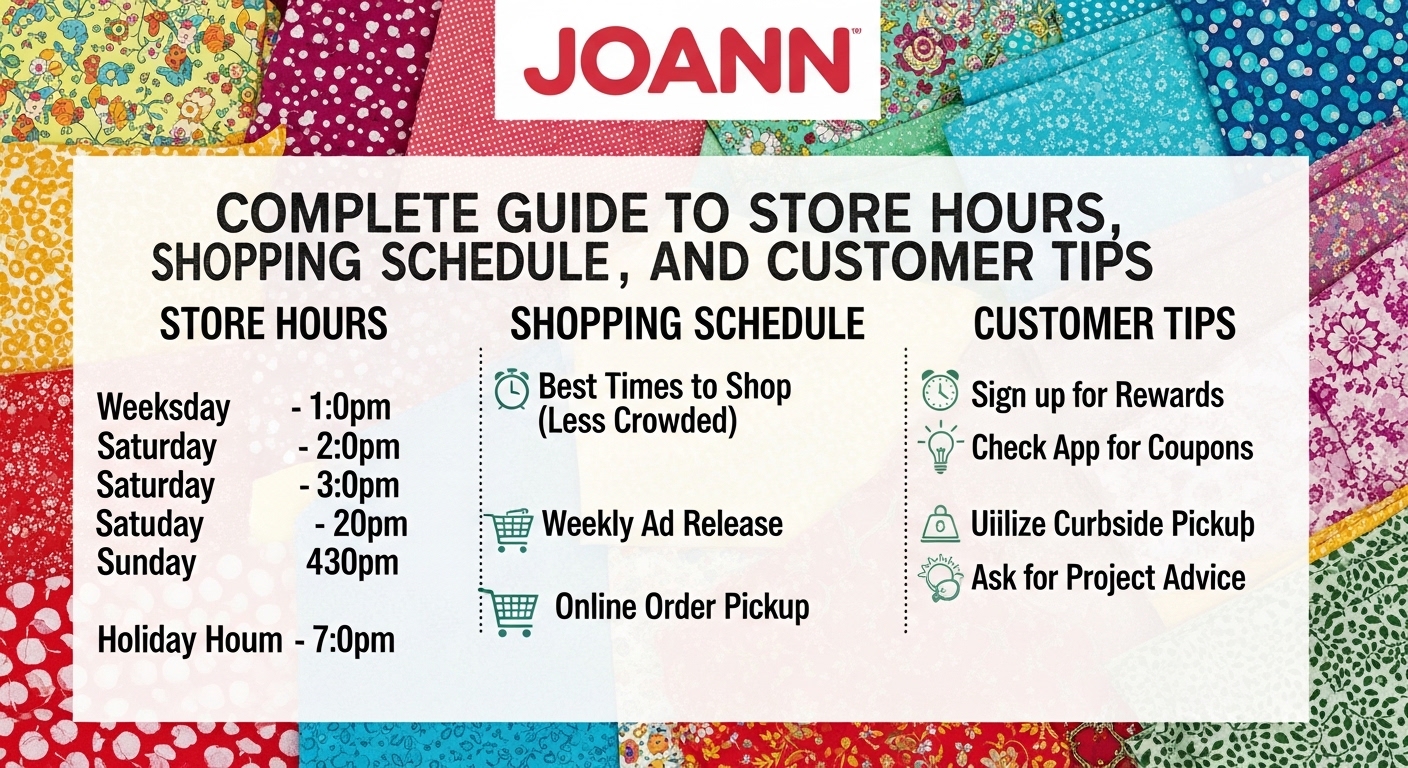 Joann fabrics timings