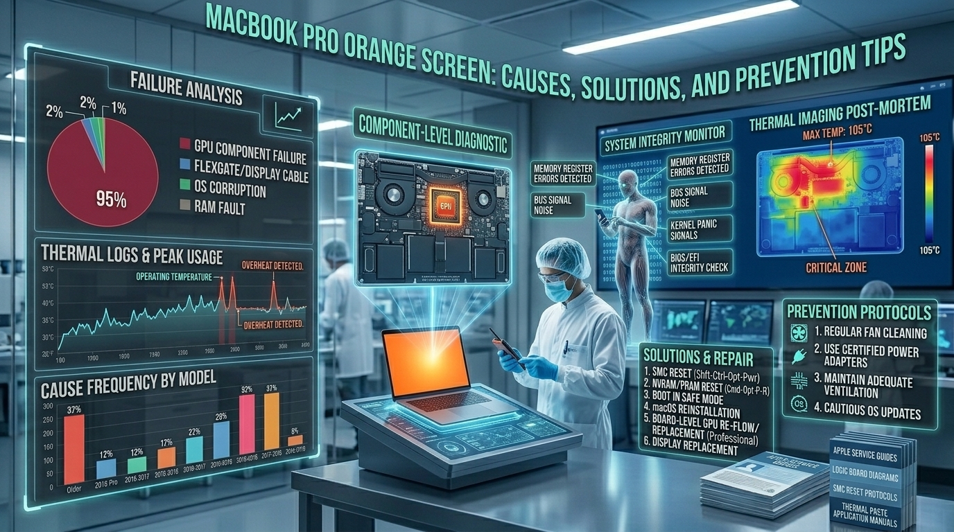 MacBook Pro Orange Screen: Causes, Solutions, and Prevention Tips