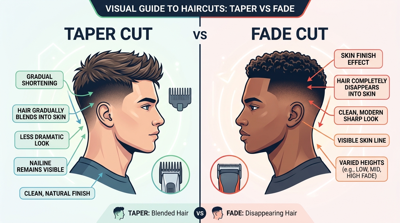 taper vs fade