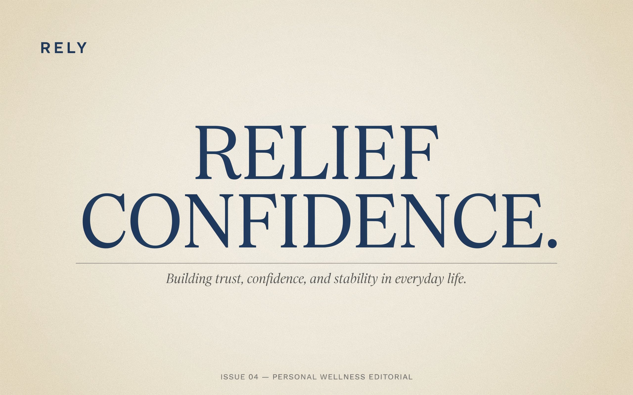 rely reliance