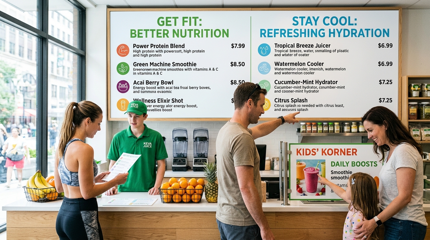 keva juice menu