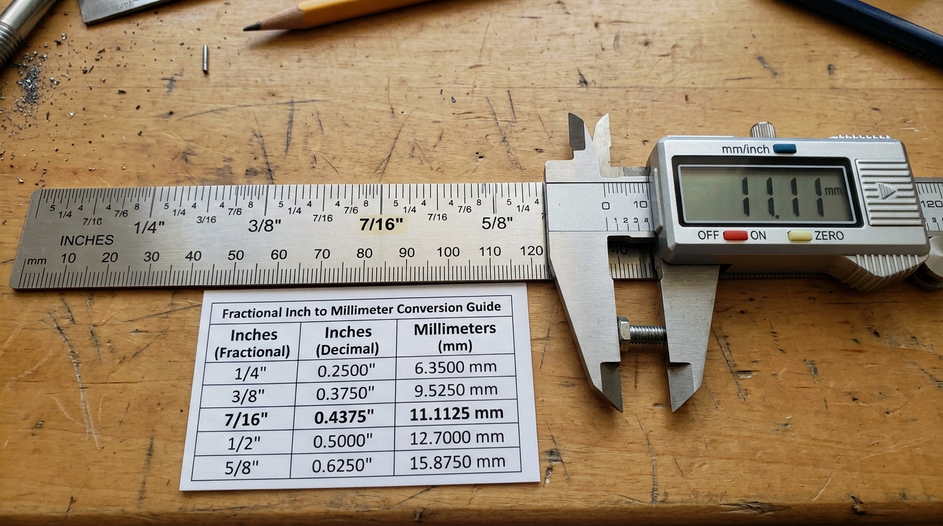 7/16 to mm7: A Complete Guide to Accurate Inch-to-Millimeter Conversion
